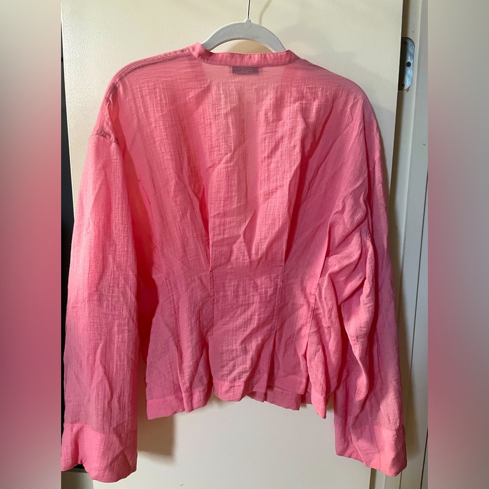 Vince Rosetta band collar blouse